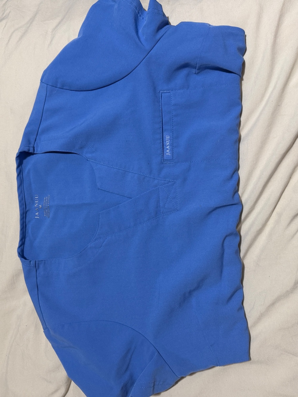 Jaanuu Blue V-Neck Scrub Set